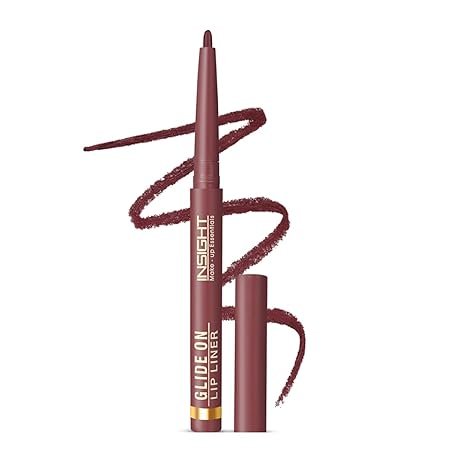INSIGHT Glide On Lip Liner - Brownie Points | Intensely Pigmented | Ultra Smooth Texture | Long lasting Formula | Weightless Formula - 0.3 g