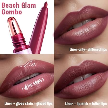 Lakme 9to5 Hya Beach Edit, Lipstick + Liner Duo, Afterhours Red, Infused with Hyaluronic Acid, Vitamin E, Jojoba Oil, Comfortable Matte Finish, SPF Powered, Hydrating Lipstick, 2+0.2 g - Image 3