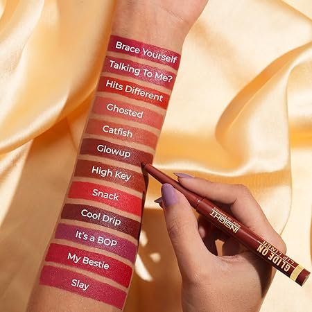INSIGHT Glide On Lip Liner - Brownie Points | Intensely Pigmented | Ultra Smooth Texture | Long lasting Formula | Weightless Formula - 0.3 g - Image 2